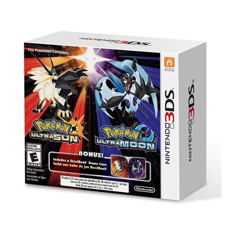 pokemon ultra sun and moon steel box|pokemon ultra sun and moon 3ds steelbook .